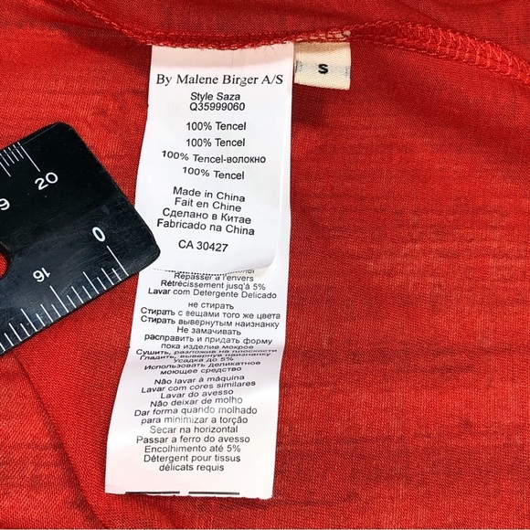 By Malene Birger Red Swim Coverup with Relaxed Silhouette - Picture 7 of 10